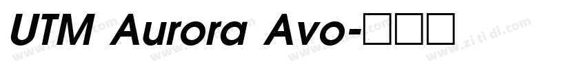 UTM Aurora Avo字体转换